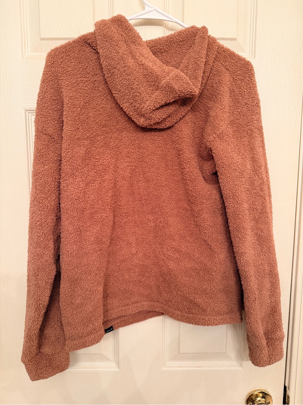PINK Victoria's Secret Plush Hooded Pullover - Brown - Picture 4 of 4